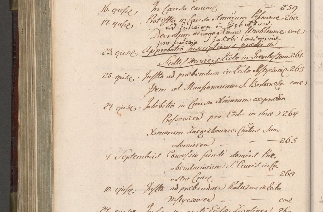 Zdjęcie nr 1029 dla obiektu archiwalnego: Acta actorum, obligationum, inscriptionum, institutionum, erectionum, decretorum et generis eiusdem aliorum factorum et gestorum coram R. D. Bernardo Maciejowski, episcopo Cracoviensi per annnos 1603 - 1606 mensem Septembrem inclusive acticatorum.