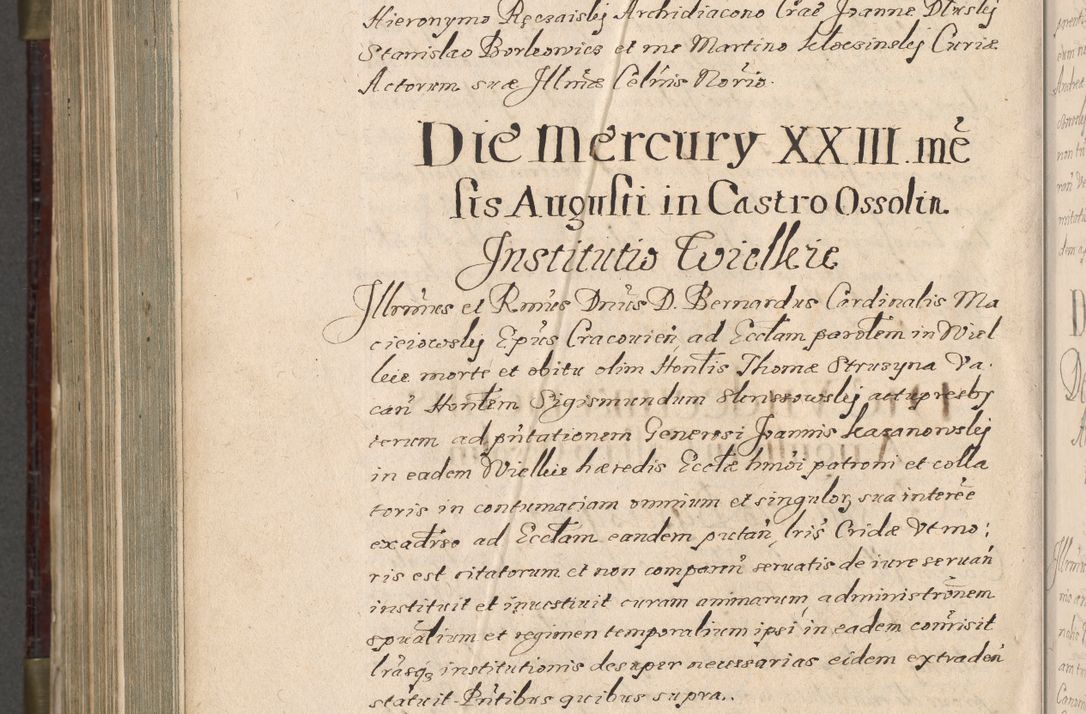 Zdjęcie nr 1011 dla obiektu archiwalnego: Acta actorum, obligationum, inscriptionum, institutionum, erectionum, decretorum et generis eiusdem aliorum factorum et gestorum coram R. D. Bernardo Maciejowski, episcopo Cracoviensi per annnos 1603 - 1606 mensem Septembrem inclusive acticatorum.