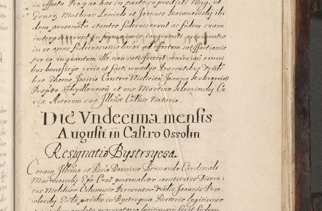 Zdjęcie nr 1010 dla obiektu archiwalnego: Acta actorum, obligationum, inscriptionum, institutionum, erectionum, decretorum et generis eiusdem aliorum factorum et gestorum coram R. D. Bernardo Maciejowski, episcopo Cracoviensi per annnos 1603 - 1606 mensem Septembrem inclusive acticatorum.