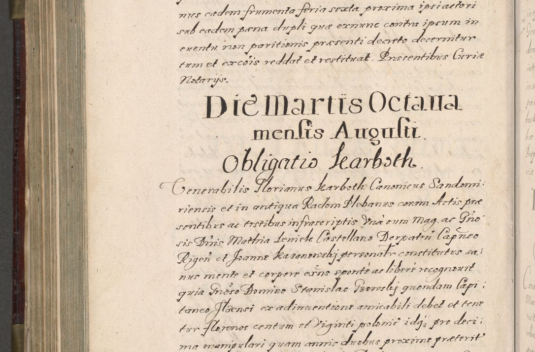 Zdjęcie nr 1009 dla obiektu archiwalnego: Acta actorum, obligationum, inscriptionum, institutionum, erectionum, decretorum et generis eiusdem aliorum factorum et gestorum coram R. D. Bernardo Maciejowski, episcopo Cracoviensi per annnos 1603 - 1606 mensem Septembrem inclusive acticatorum.