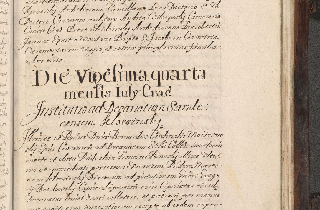 Zdjęcie nr 986 dla obiektu archiwalnego: Acta actorum, obligationum, inscriptionum, institutionum, erectionum, decretorum et generis eiusdem aliorum factorum et gestorum coram R. D. Bernardo Maciejowski, episcopo Cracoviensi per annnos 1603 - 1606 mensem Septembrem inclusive acticatorum.