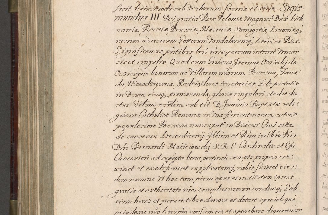 Zdjęcie nr 973 dla obiektu archiwalnego: Acta actorum, obligationum, inscriptionum, institutionum, erectionum, decretorum et generis eiusdem aliorum factorum et gestorum coram R. D. Bernardo Maciejowski, episcopo Cracoviensi per annnos 1603 - 1606 mensem Septembrem inclusive acticatorum.