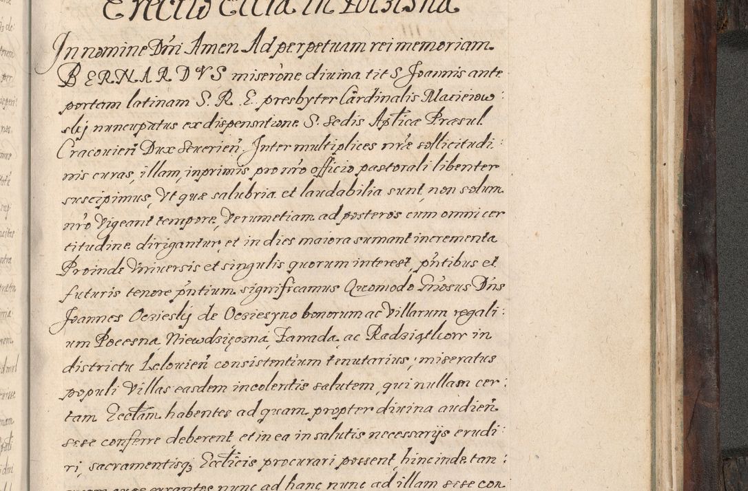 Zdjęcie nr 972 dla obiektu archiwalnego: Acta actorum, obligationum, inscriptionum, institutionum, erectionum, decretorum et generis eiusdem aliorum factorum et gestorum coram R. D. Bernardo Maciejowski, episcopo Cracoviensi per annnos 1603 - 1606 mensem Septembrem inclusive acticatorum.