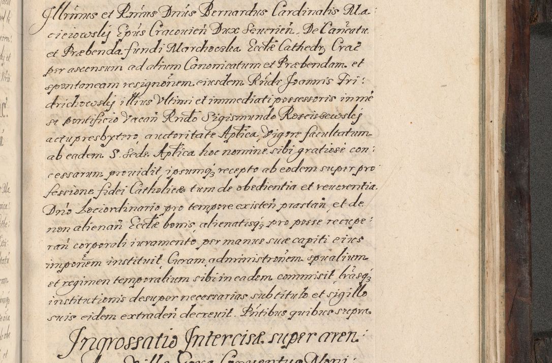 Zdjęcie nr 966 dla obiektu archiwalnego: Acta actorum, obligationum, inscriptionum, institutionum, erectionum, decretorum et generis eiusdem aliorum factorum et gestorum coram R. D. Bernardo Maciejowski, episcopo Cracoviensi per annnos 1603 - 1606 mensem Septembrem inclusive acticatorum.