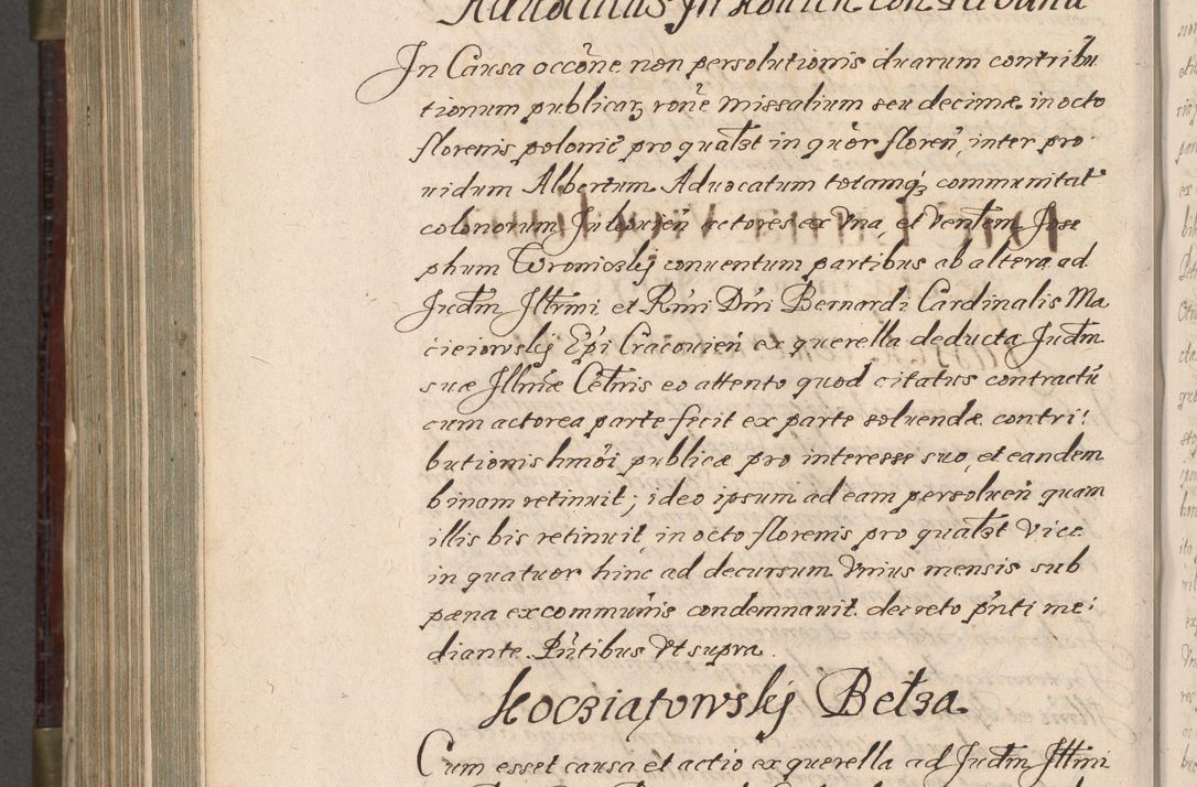 Zdjęcie nr 935 dla obiektu archiwalnego: Acta actorum, obligationum, inscriptionum, institutionum, erectionum, decretorum et generis eiusdem aliorum factorum et gestorum coram R. D. Bernardo Maciejowski, episcopo Cracoviensi per annnos 1603 - 1606 mensem Septembrem inclusive acticatorum.