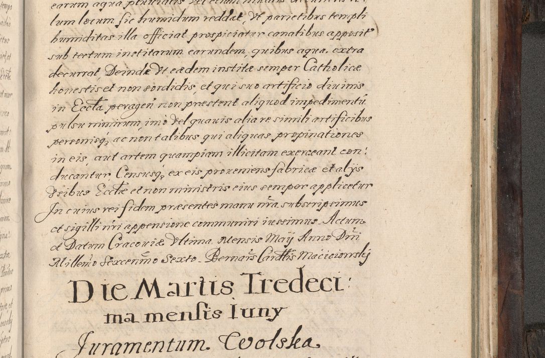 Zdjęcie nr 932 dla obiektu archiwalnego: Acta actorum, obligationum, inscriptionum, institutionum, erectionum, decretorum et generis eiusdem aliorum factorum et gestorum coram R. D. Bernardo Maciejowski, episcopo Cracoviensi per annnos 1603 - 1606 mensem Septembrem inclusive acticatorum.