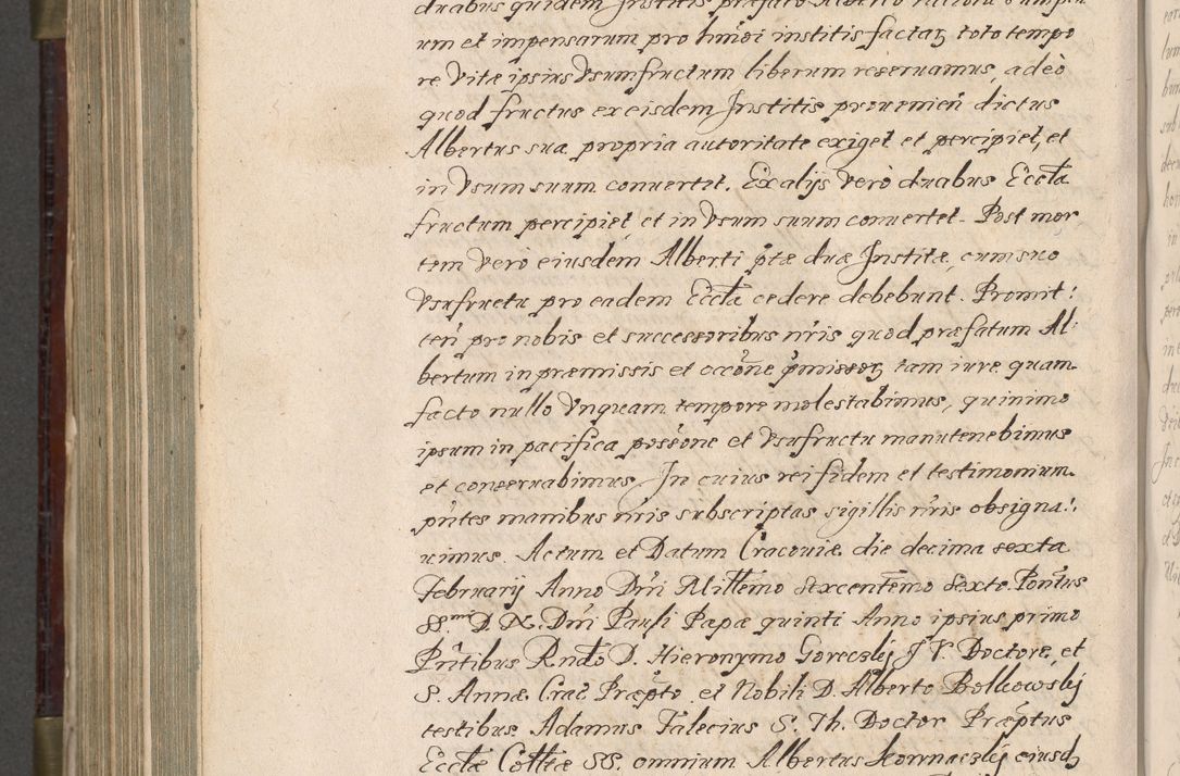 Zdjęcie nr 931 dla obiektu archiwalnego: Acta actorum, obligationum, inscriptionum, institutionum, erectionum, decretorum et generis eiusdem aliorum factorum et gestorum coram R. D. Bernardo Maciejowski, episcopo Cracoviensi per annnos 1603 - 1606 mensem Septembrem inclusive acticatorum.
