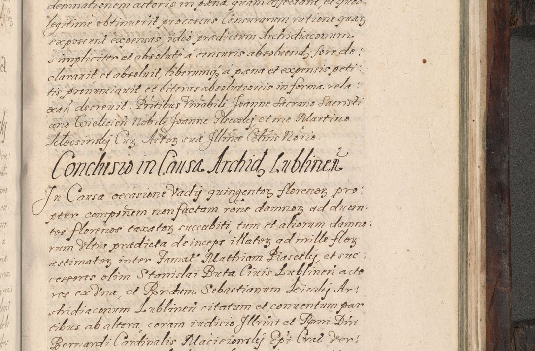 Zdjęcie nr 924 dla obiektu archiwalnego: Acta actorum, obligationum, inscriptionum, institutionum, erectionum, decretorum et generis eiusdem aliorum factorum et gestorum coram R. D. Bernardo Maciejowski, episcopo Cracoviensi per annnos 1603 - 1606 mensem Septembrem inclusive acticatorum.