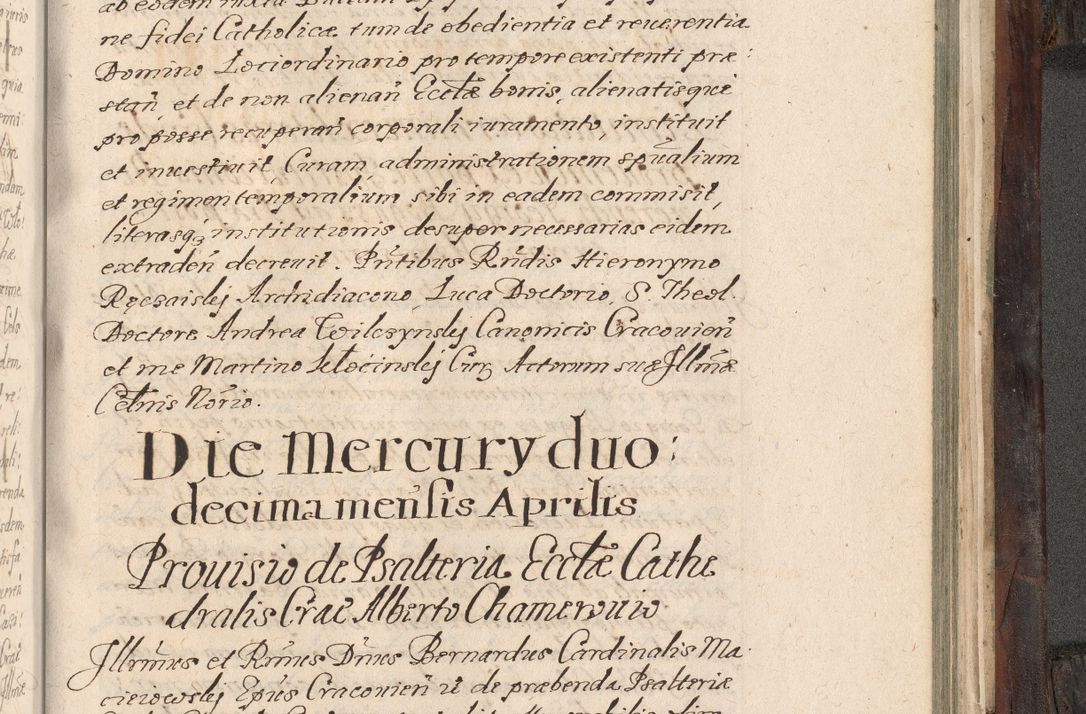 Zdjęcie nr 904 dla obiektu archiwalnego: Acta actorum, obligationum, inscriptionum, institutionum, erectionum, decretorum et generis eiusdem aliorum factorum et gestorum coram R. D. Bernardo Maciejowski, episcopo Cracoviensi per annnos 1603 - 1606 mensem Septembrem inclusive acticatorum.