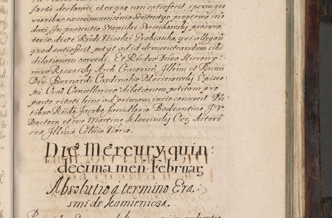 Zdjęcie nr 898 dla obiektu archiwalnego: Acta actorum, obligationum, inscriptionum, institutionum, erectionum, decretorum et generis eiusdem aliorum factorum et gestorum coram R. D. Bernardo Maciejowski, episcopo Cracoviensi per annnos 1603 - 1606 mensem Septembrem inclusive acticatorum.