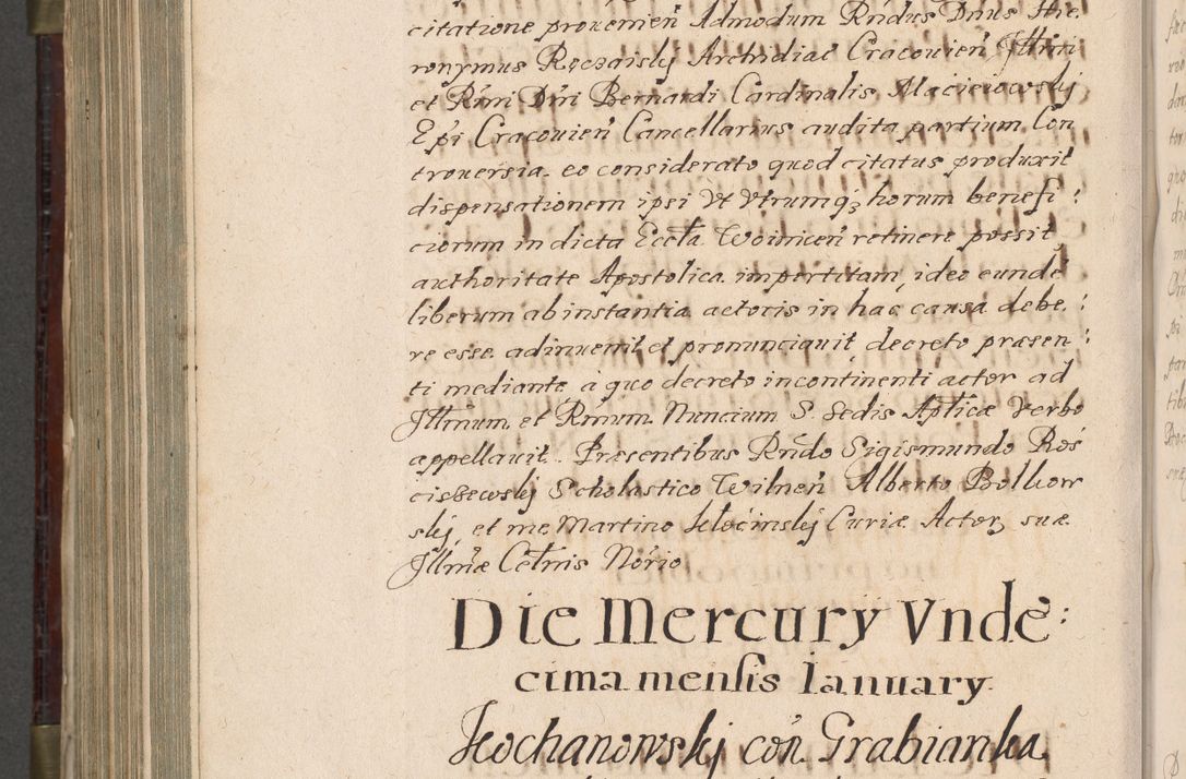 Zdjęcie nr 897 dla obiektu archiwalnego: Acta actorum, obligationum, inscriptionum, institutionum, erectionum, decretorum et generis eiusdem aliorum factorum et gestorum coram R. D. Bernardo Maciejowski, episcopo Cracoviensi per annnos 1603 - 1606 mensem Septembrem inclusive acticatorum.