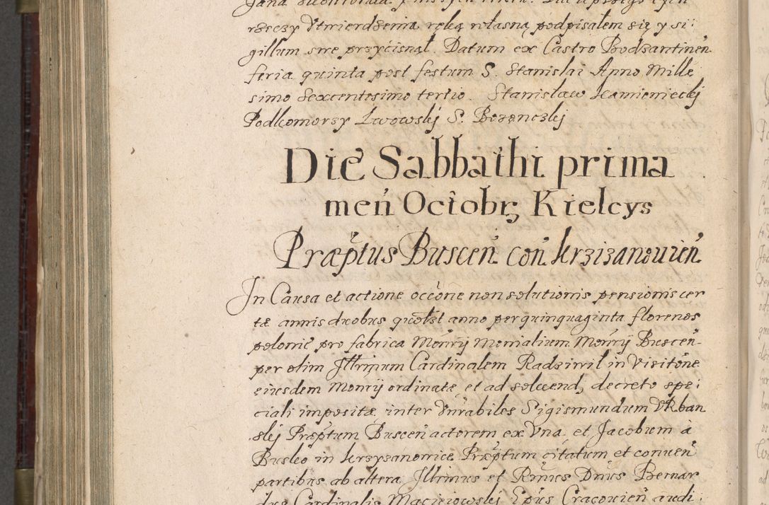 Zdjęcie nr 863 dla obiektu archiwalnego: Acta actorum, obligationum, inscriptionum, institutionum, erectionum, decretorum et generis eiusdem aliorum factorum et gestorum coram R. D. Bernardo Maciejowski, episcopo Cracoviensi per annnos 1603 - 1606 mensem Septembrem inclusive acticatorum.