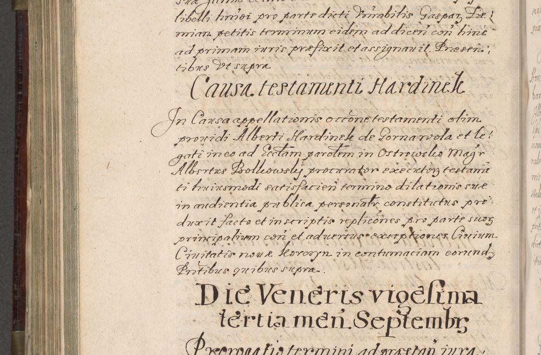 Zdjęcie nr 859 dla obiektu archiwalnego: Acta actorum, obligationum, inscriptionum, institutionum, erectionum, decretorum et generis eiusdem aliorum factorum et gestorum coram R. D. Bernardo Maciejowski, episcopo Cracoviensi per annnos 1603 - 1606 mensem Septembrem inclusive acticatorum.