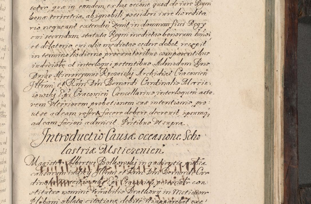 Zdjęcie nr 858 dla obiektu archiwalnego: Acta actorum, obligationum, inscriptionum, institutionum, erectionum, decretorum et generis eiusdem aliorum factorum et gestorum coram R. D. Bernardo Maciejowski, episcopo Cracoviensi per annnos 1603 - 1606 mensem Septembrem inclusive acticatorum.