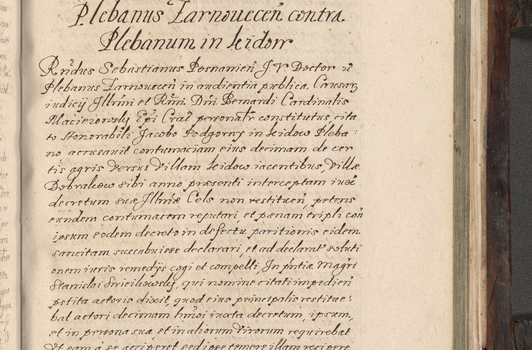 Zdjęcie nr 856 dla obiektu archiwalnego: Acta actorum, obligationum, inscriptionum, institutionum, erectionum, decretorum et generis eiusdem aliorum factorum et gestorum coram R. D. Bernardo Maciejowski, episcopo Cracoviensi per annnos 1603 - 1606 mensem Septembrem inclusive acticatorum.