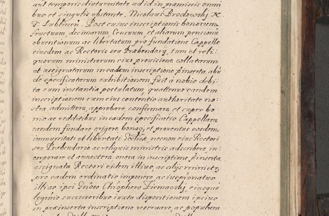 Zdjęcie nr 850 dla obiektu archiwalnego: Acta actorum, obligationum, inscriptionum, institutionum, erectionum, decretorum et generis eiusdem aliorum factorum et gestorum coram R. D. Bernardo Maciejowski, episcopo Cracoviensi per annnos 1603 - 1606 mensem Septembrem inclusive acticatorum.