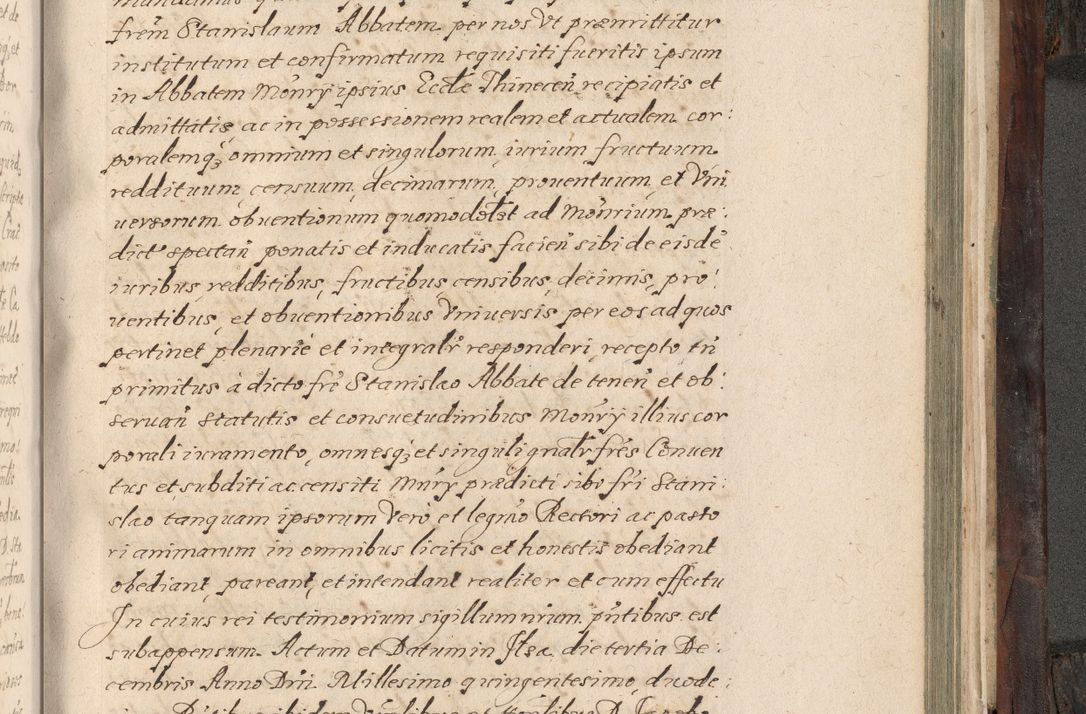 Zdjęcie nr 836 dla obiektu archiwalnego: Acta actorum, obligationum, inscriptionum, institutionum, erectionum, decretorum et generis eiusdem aliorum factorum et gestorum coram R. D. Bernardo Maciejowski, episcopo Cracoviensi per annnos 1603 - 1606 mensem Septembrem inclusive acticatorum.