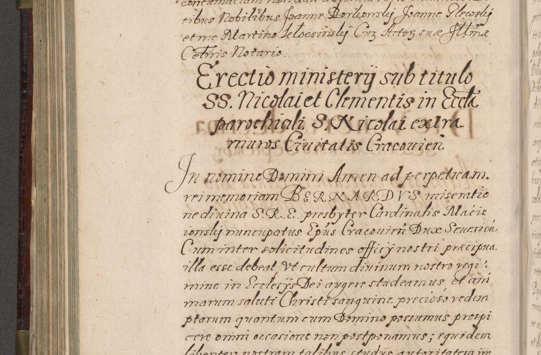 Zdjęcie nr 825 dla obiektu archiwalnego: Acta actorum, obligationum, inscriptionum, institutionum, erectionum, decretorum et generis eiusdem aliorum factorum et gestorum coram R. D. Bernardo Maciejowski, episcopo Cracoviensi per annnos 1603 - 1606 mensem Septembrem inclusive acticatorum.
