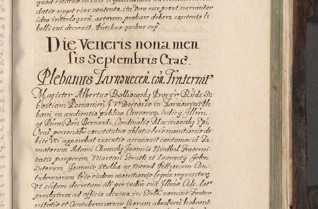 Zdjęcie nr 818 dla obiektu archiwalnego: Acta actorum, obligationum, inscriptionum, institutionum, erectionum, decretorum et generis eiusdem aliorum factorum et gestorum coram R. D. Bernardo Maciejowski, episcopo Cracoviensi per annnos 1603 - 1606 mensem Septembrem inclusive acticatorum.