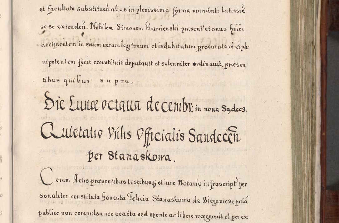 Zdjęcie nr 202 dla obiektu archiwalnego: Acta actorum, obligationum, erectionum, decretorum, rovisionum, instutionum, confirmationum caeterarumque causarum et negotiorum ad forum spirituale pertinentium coram R. D. Georgio S. R. E. Cardinali presbytero Radziwiłł nuncupato, perpetuo administratore episcopatus Cracoviensis et Ducatus Severiensis, duce in Olika et Nieśież, Sacrique Romani Imperii principe ab anno 1597 ad annum 1600 diem 12 Februarii inclusive, etiam sub ansentia eius Cracoviae acticatorum.