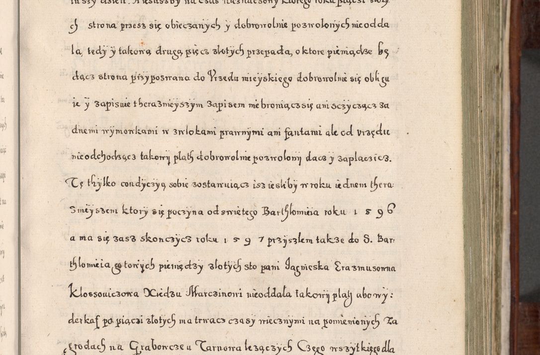 Zdjęcie nr 198 dla obiektu archiwalnego: Acta actorum, obligationum, erectionum, decretorum, rovisionum, instutionum, confirmationum caeterarumque causarum et negotiorum ad forum spirituale pertinentium coram R. D. Georgio S. R. E. Cardinali presbytero Radziwiłł nuncupato, perpetuo administratore episcopatus Cracoviensis et Ducatus Severiensis, duce in Olika et Nieśież, Sacrique Romani Imperii principe ab anno 1597 ad annum 1600 diem 12 Februarii inclusive, etiam sub ansentia eius Cracoviae acticatorum.