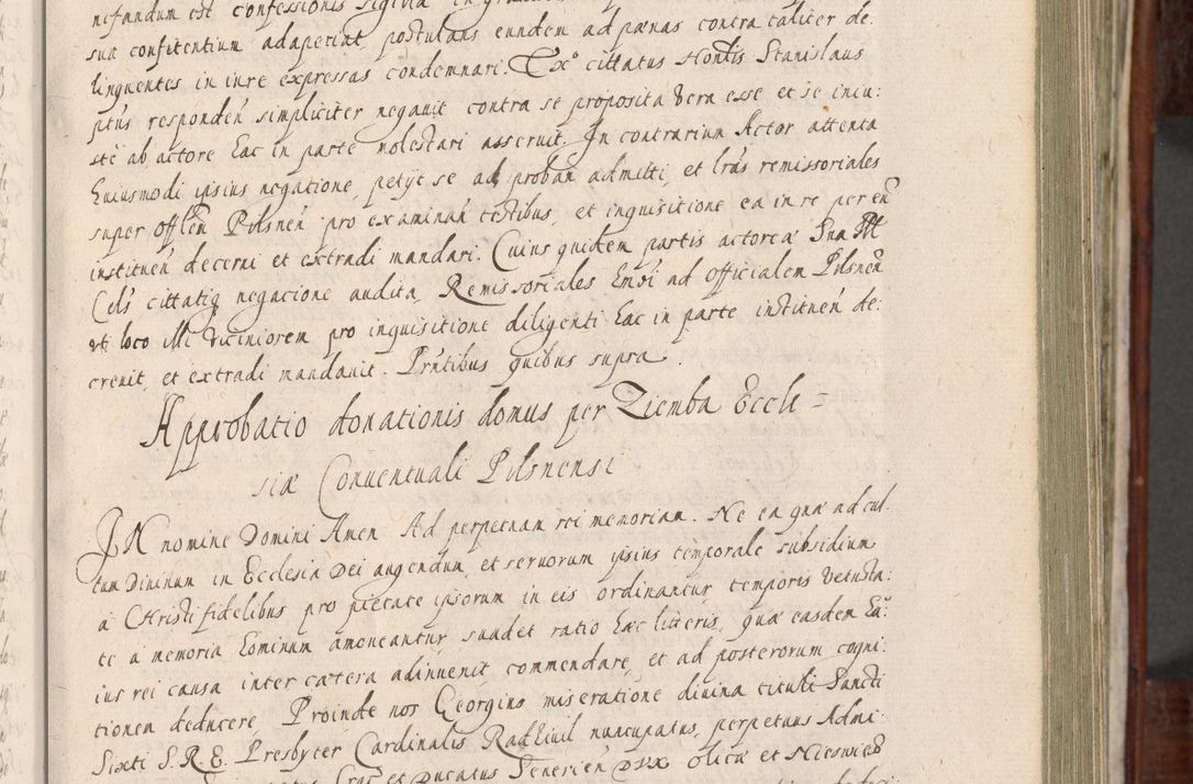 Zdjęcie nr 160 dla obiektu archiwalnego: Acta actorum, obligationum, erectionum, decretorum, rovisionum, instutionum, confirmationum caeterarumque causarum et negotiorum ad forum spirituale pertinentium coram R. D. Georgio S. R. E. Cardinali presbytero Radziwiłł nuncupato, perpetuo administratore episcopatus Cracoviensis et Ducatus Severiensis, duce in Olika et Nieśież, Sacrique Romani Imperii principe ab anno 1597 ad annum 1600 diem 12 Februarii inclusive, etiam sub ansentia eius Cracoviae acticatorum.