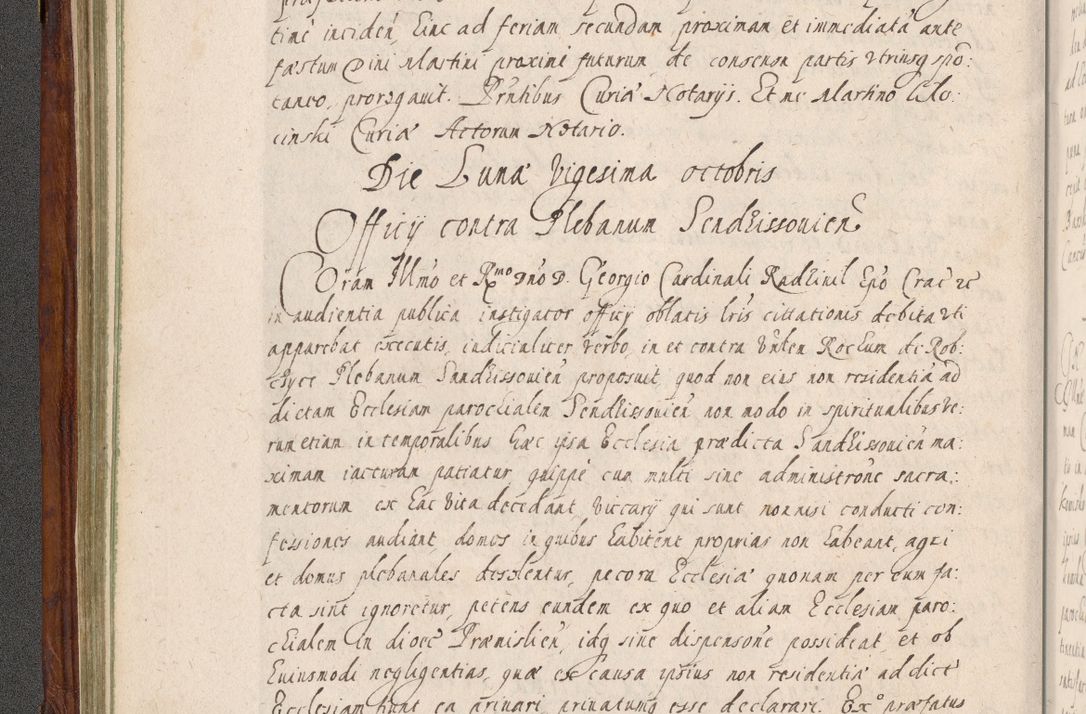 Zdjęcie nr 157 dla obiektu archiwalnego: Acta actorum, obligationum, erectionum, decretorum, rovisionum, instutionum, confirmationum caeterarumque causarum et negotiorum ad forum spirituale pertinentium coram R. D. Georgio S. R. E. Cardinali presbytero Radziwiłł nuncupato, perpetuo administratore episcopatus Cracoviensis et Ducatus Severiensis, duce in Olika et Nieśież, Sacrique Romani Imperii principe ab anno 1597 ad annum 1600 diem 12 Februarii inclusive, etiam sub ansentia eius Cracoviae acticatorum.