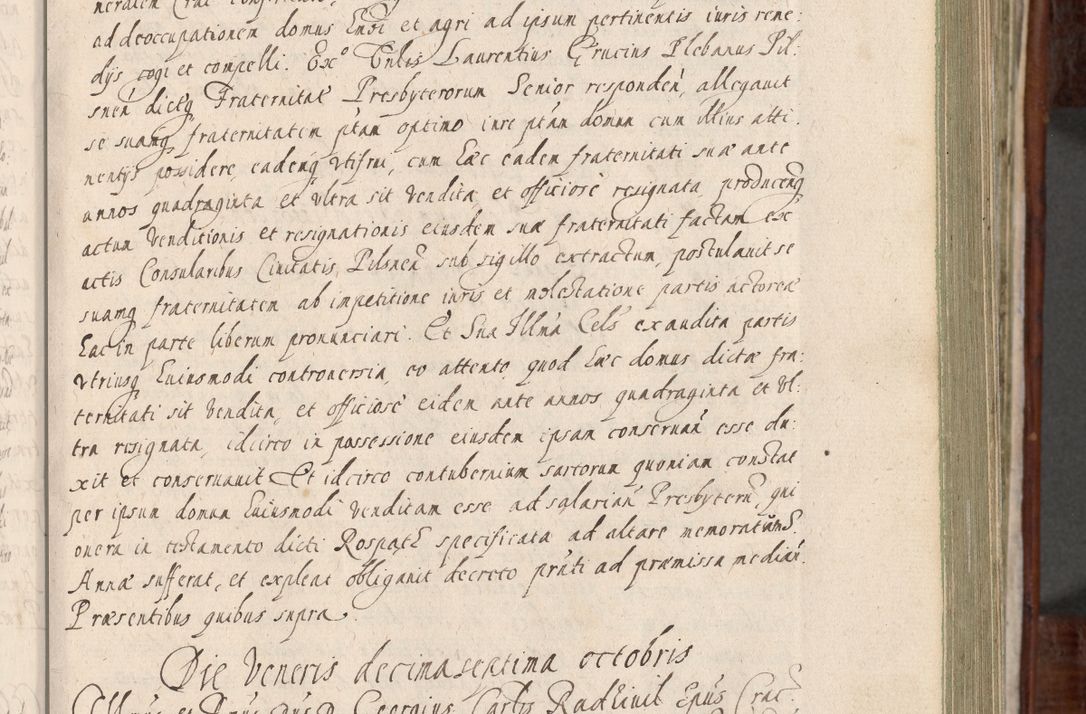 Zdjęcie nr 156 dla obiektu archiwalnego: Acta actorum, obligationum, erectionum, decretorum, rovisionum, instutionum, confirmationum caeterarumque causarum et negotiorum ad forum spirituale pertinentium coram R. D. Georgio S. R. E. Cardinali presbytero Radziwiłł nuncupato, perpetuo administratore episcopatus Cracoviensis et Ducatus Severiensis, duce in Olika et Nieśież, Sacrique Romani Imperii principe ab anno 1597 ad annum 1600 diem 12 Februarii inclusive, etiam sub ansentia eius Cracoviae acticatorum.