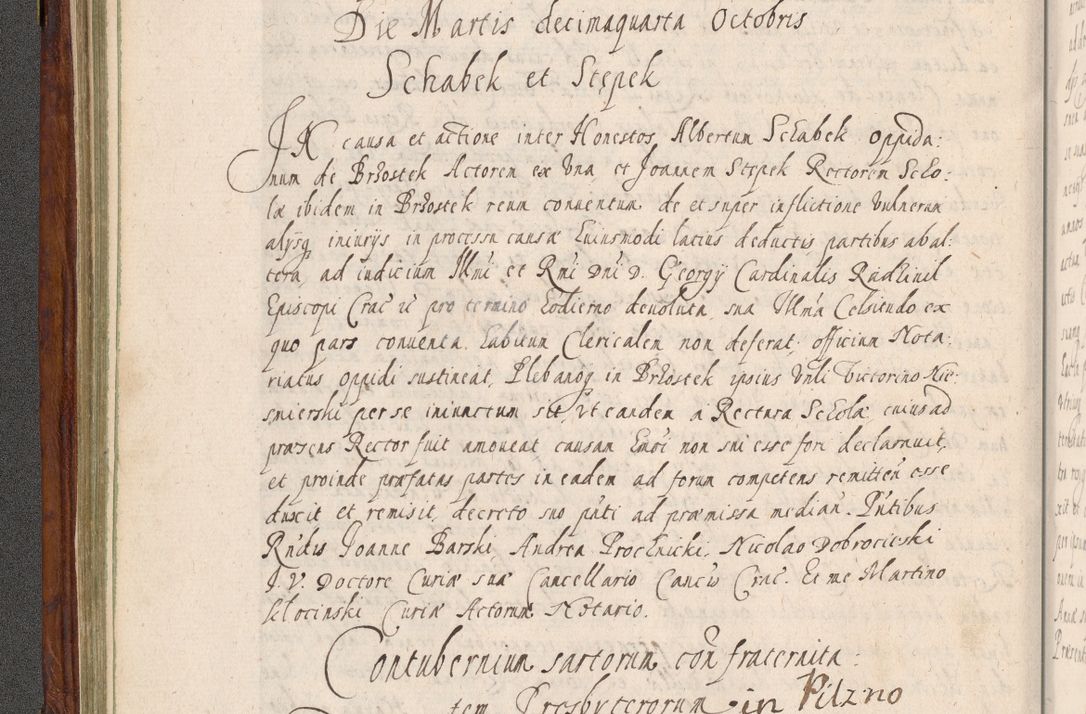 Zdjęcie nr 155 dla obiektu archiwalnego: Acta actorum, obligationum, erectionum, decretorum, rovisionum, instutionum, confirmationum caeterarumque causarum et negotiorum ad forum spirituale pertinentium coram R. D. Georgio S. R. E. Cardinali presbytero Radziwiłł nuncupato, perpetuo administratore episcopatus Cracoviensis et Ducatus Severiensis, duce in Olika et Nieśież, Sacrique Romani Imperii principe ab anno 1597 ad annum 1600 diem 12 Februarii inclusive, etiam sub ansentia eius Cracoviae acticatorum.