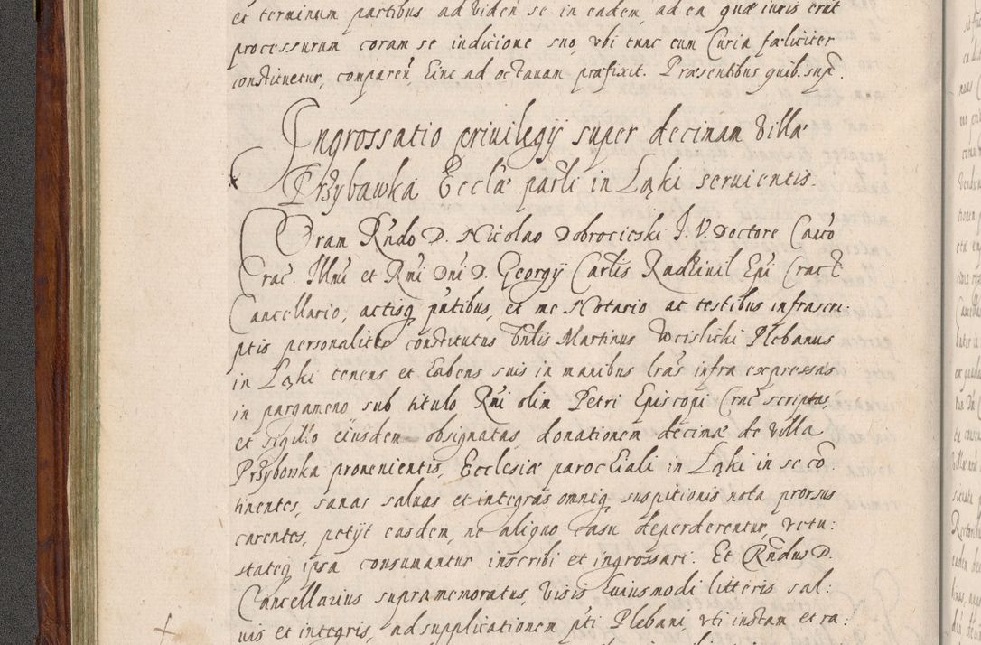 Zdjęcie nr 153 dla obiektu archiwalnego: Acta actorum, obligationum, erectionum, decretorum, rovisionum, instutionum, confirmationum caeterarumque causarum et negotiorum ad forum spirituale pertinentium coram R. D. Georgio S. R. E. Cardinali presbytero Radziwiłł nuncupato, perpetuo administratore episcopatus Cracoviensis et Ducatus Severiensis, duce in Olika et Nieśież, Sacrique Romani Imperii principe ab anno 1597 ad annum 1600 diem 12 Februarii inclusive, etiam sub ansentia eius Cracoviae acticatorum.
