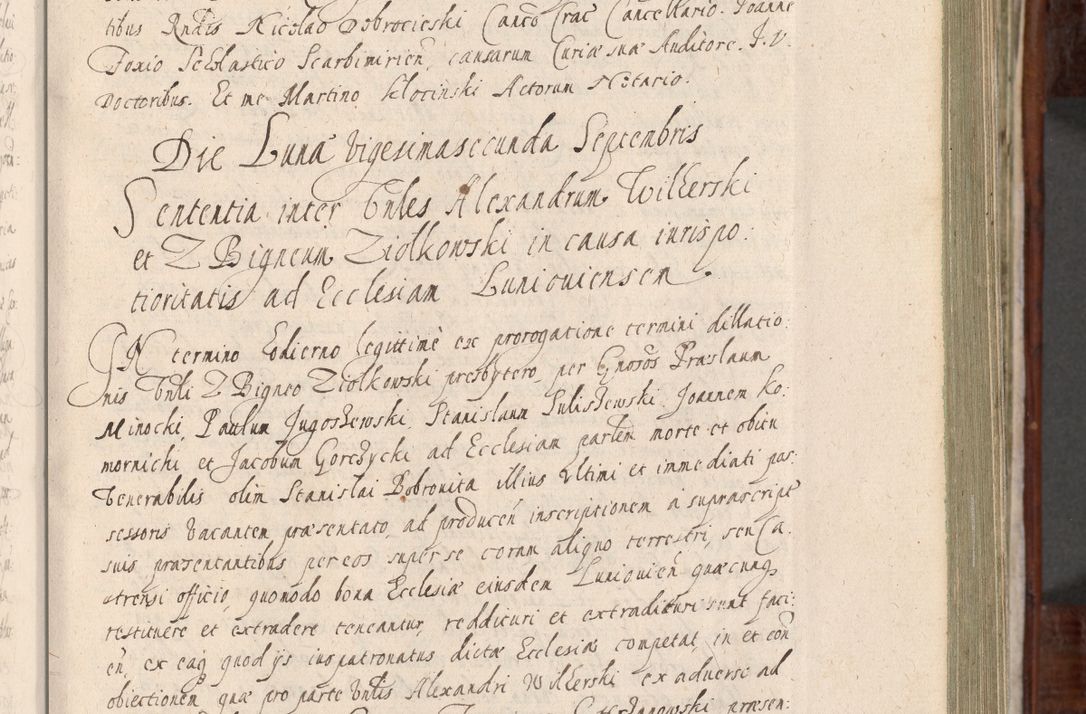 Zdjęcie nr 142 dla obiektu archiwalnego: Acta actorum, obligationum, erectionum, decretorum, rovisionum, instutionum, confirmationum caeterarumque causarum et negotiorum ad forum spirituale pertinentium coram R. D. Georgio S. R. E. Cardinali presbytero Radziwiłł nuncupato, perpetuo administratore episcopatus Cracoviensis et Ducatus Severiensis, duce in Olika et Nieśież, Sacrique Romani Imperii principe ab anno 1597 ad annum 1600 diem 12 Februarii inclusive, etiam sub ansentia eius Cracoviae acticatorum.