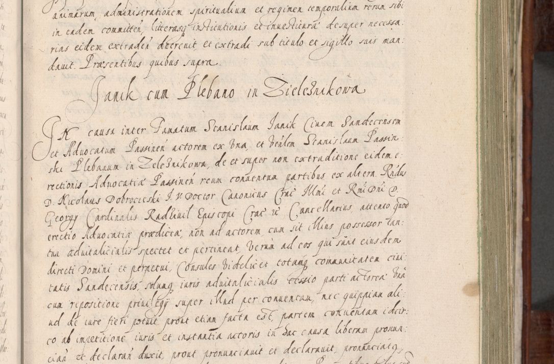 Zdjęcie nr 136 dla obiektu archiwalnego: Acta actorum, obligationum, erectionum, decretorum, rovisionum, instutionum, confirmationum caeterarumque causarum et negotiorum ad forum spirituale pertinentium coram R. D. Georgio S. R. E. Cardinali presbytero Radziwiłł nuncupato, perpetuo administratore episcopatus Cracoviensis et Ducatus Severiensis, duce in Olika et Nieśież, Sacrique Romani Imperii principe ab anno 1597 ad annum 1600 diem 12 Februarii inclusive, etiam sub ansentia eius Cracoviae acticatorum.