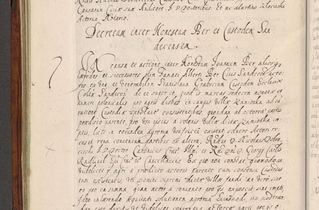 Zdjęcie nr 131 dla obiektu archiwalnego: Acta actorum, obligationum, erectionum, decretorum, rovisionum, instutionum, confirmationum caeterarumque causarum et negotiorum ad forum spirituale pertinentium coram R. D. Georgio S. R. E. Cardinali presbytero Radziwiłł nuncupato, perpetuo administratore episcopatus Cracoviensis et Ducatus Severiensis, duce in Olika et Nieśież, Sacrique Romani Imperii principe ab anno 1597 ad annum 1600 diem 12 Februarii inclusive, etiam sub ansentia eius Cracoviae acticatorum.
