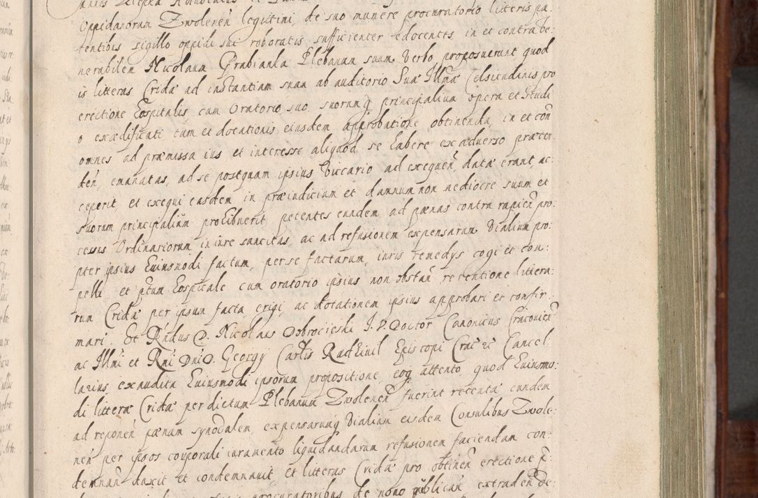 Zdjęcie nr 128 dla obiektu archiwalnego: Acta actorum, obligationum, erectionum, decretorum, rovisionum, instutionum, confirmationum caeterarumque causarum et negotiorum ad forum spirituale pertinentium coram R. D. Georgio S. R. E. Cardinali presbytero Radziwiłł nuncupato, perpetuo administratore episcopatus Cracoviensis et Ducatus Severiensis, duce in Olika et Nieśież, Sacrique Romani Imperii principe ab anno 1597 ad annum 1600 diem 12 Februarii inclusive, etiam sub ansentia eius Cracoviae acticatorum.
