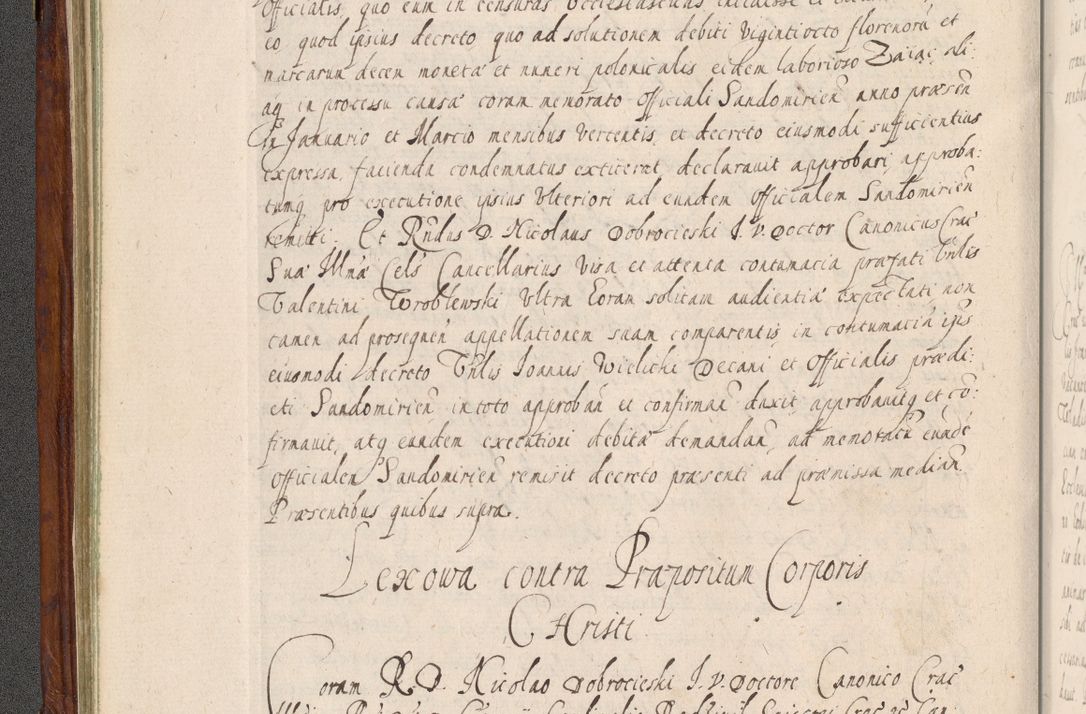 Zdjęcie nr 129 dla obiektu archiwalnego: Acta actorum, obligationum, erectionum, decretorum, rovisionum, instutionum, confirmationum caeterarumque causarum et negotiorum ad forum spirituale pertinentium coram R. D. Georgio S. R. E. Cardinali presbytero Radziwiłł nuncupato, perpetuo administratore episcopatus Cracoviensis et Ducatus Severiensis, duce in Olika et Nieśież, Sacrique Romani Imperii principe ab anno 1597 ad annum 1600 diem 12 Februarii inclusive, etiam sub ansentia eius Cracoviae acticatorum.