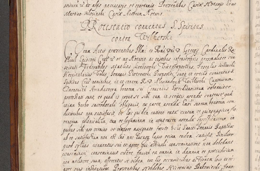 Zdjęcie nr 123 dla obiektu archiwalnego: Acta actorum, obligationum, erectionum, decretorum, rovisionum, instutionum, confirmationum caeterarumque causarum et negotiorum ad forum spirituale pertinentium coram R. D. Georgio S. R. E. Cardinali presbytero Radziwiłł nuncupato, perpetuo administratore episcopatus Cracoviensis et Ducatus Severiensis, duce in Olika et Nieśież, Sacrique Romani Imperii principe ab anno 1597 ad annum 1600 diem 12 Februarii inclusive, etiam sub ansentia eius Cracoviae acticatorum.