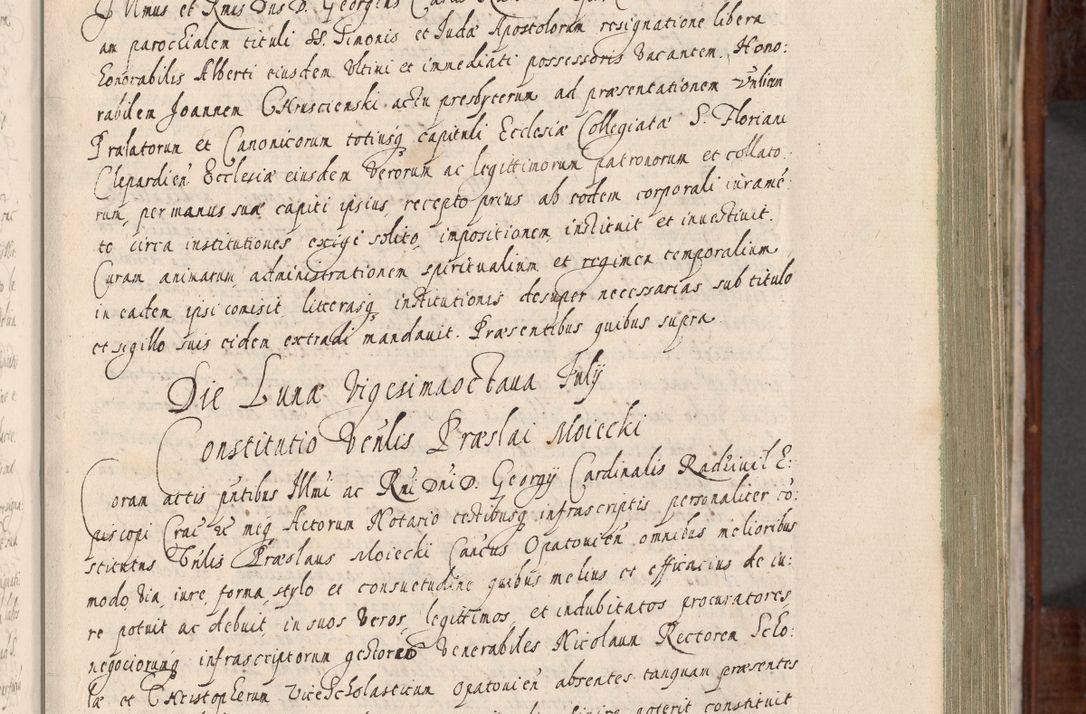 Zdjęcie nr 122 dla obiektu archiwalnego: Acta actorum, obligationum, erectionum, decretorum, rovisionum, instutionum, confirmationum caeterarumque causarum et negotiorum ad forum spirituale pertinentium coram R. D. Georgio S. R. E. Cardinali presbytero Radziwiłł nuncupato, perpetuo administratore episcopatus Cracoviensis et Ducatus Severiensis, duce in Olika et Nieśież, Sacrique Romani Imperii principe ab anno 1597 ad annum 1600 diem 12 Februarii inclusive, etiam sub ansentia eius Cracoviae acticatorum.