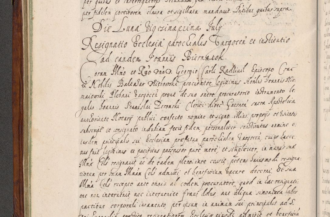Zdjęcie nr 121 dla obiektu archiwalnego: Acta actorum, obligationum, erectionum, decretorum, rovisionum, instutionum, confirmationum caeterarumque causarum et negotiorum ad forum spirituale pertinentium coram R. D. Georgio S. R. E. Cardinali presbytero Radziwiłł nuncupato, perpetuo administratore episcopatus Cracoviensis et Ducatus Severiensis, duce in Olika et Nieśież, Sacrique Romani Imperii principe ab anno 1597 ad annum 1600 diem 12 Februarii inclusive, etiam sub ansentia eius Cracoviae acticatorum.