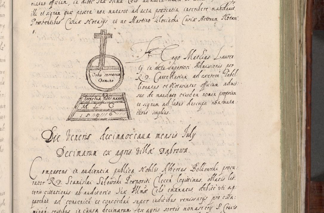Zdjęcie nr 120 dla obiektu archiwalnego: Acta actorum, obligationum, erectionum, decretorum, rovisionum, instutionum, confirmationum caeterarumque causarum et negotiorum ad forum spirituale pertinentium coram R. D. Georgio S. R. E. Cardinali presbytero Radziwiłł nuncupato, perpetuo administratore episcopatus Cracoviensis et Ducatus Severiensis, duce in Olika et Nieśież, Sacrique Romani Imperii principe ab anno 1597 ad annum 1600 diem 12 Februarii inclusive, etiam sub ansentia eius Cracoviae acticatorum.