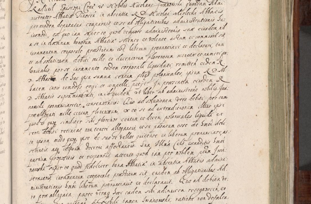 Zdjęcie nr 112 dla obiektu archiwalnego: Acta actorum, obligationum, erectionum, decretorum, rovisionum, instutionum, confirmationum caeterarumque causarum et negotiorum ad forum spirituale pertinentium coram R. D. Georgio S. R. E. Cardinali presbytero Radziwiłł nuncupato, perpetuo administratore episcopatus Cracoviensis et Ducatus Severiensis, duce in Olika et Nieśież, Sacrique Romani Imperii principe ab anno 1597 ad annum 1600 diem 12 Februarii inclusive, etiam sub ansentia eius Cracoviae acticatorum.