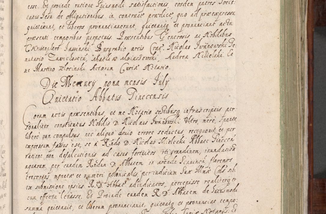 Zdjęcie nr 114 dla obiektu archiwalnego: Acta actorum, obligationum, erectionum, decretorum, rovisionum, instutionum, confirmationum caeterarumque causarum et negotiorum ad forum spirituale pertinentium coram R. D. Georgio S. R. E. Cardinali presbytero Radziwiłł nuncupato, perpetuo administratore episcopatus Cracoviensis et Ducatus Severiensis, duce in Olika et Nieśież, Sacrique Romani Imperii principe ab anno 1597 ad annum 1600 diem 12 Februarii inclusive, etiam sub ansentia eius Cracoviae acticatorum.