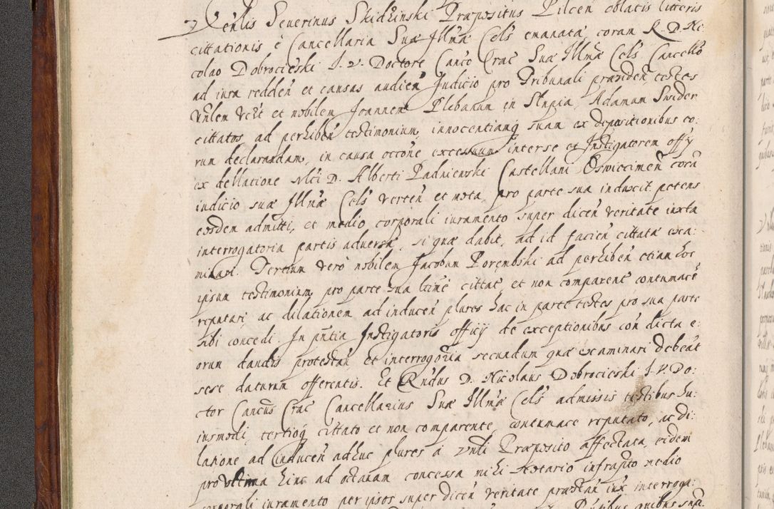 Zdjęcie nr 107 dla obiektu archiwalnego: Acta actorum, obligationum, erectionum, decretorum, rovisionum, instutionum, confirmationum caeterarumque causarum et negotiorum ad forum spirituale pertinentium coram R. D. Georgio S. R. E. Cardinali presbytero Radziwiłł nuncupato, perpetuo administratore episcopatus Cracoviensis et Ducatus Severiensis, duce in Olika et Nieśież, Sacrique Romani Imperii principe ab anno 1597 ad annum 1600 diem 12 Februarii inclusive, etiam sub ansentia eius Cracoviae acticatorum.