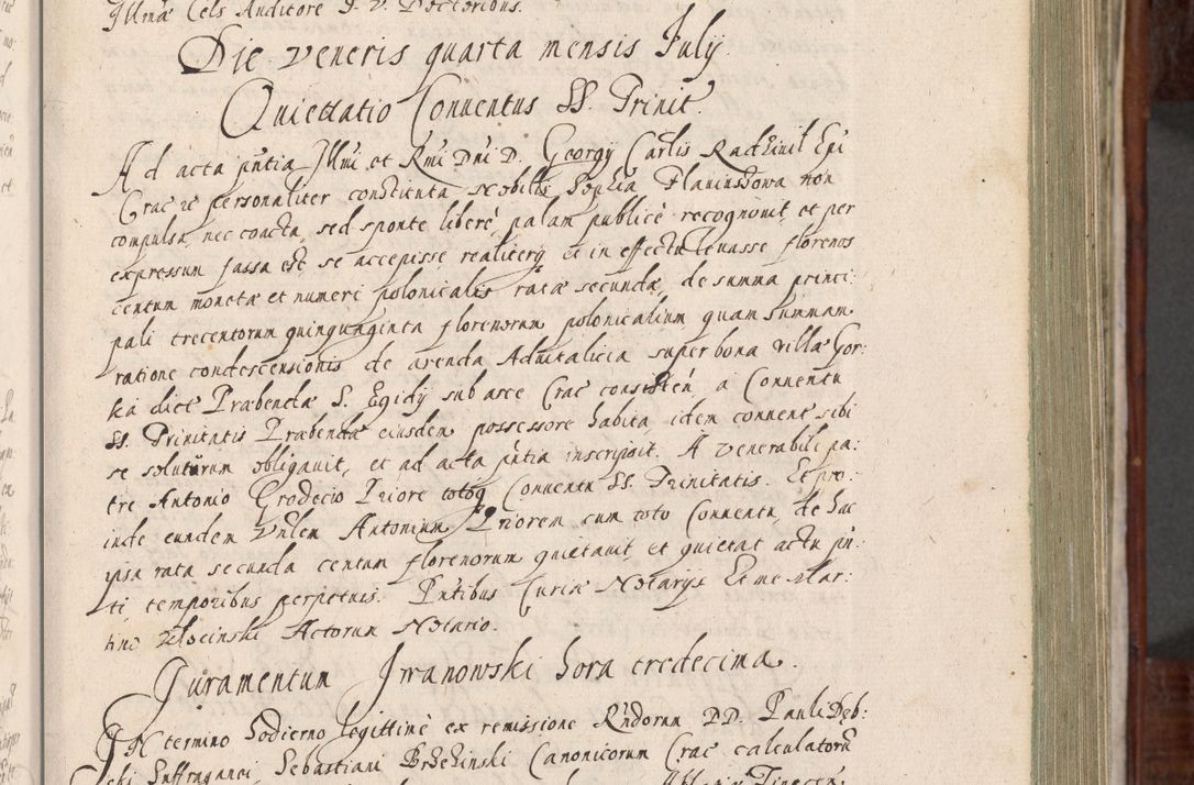 Zdjęcie nr 104 dla obiektu archiwalnego: Acta actorum, obligationum, erectionum, decretorum, rovisionum, instutionum, confirmationum caeterarumque causarum et negotiorum ad forum spirituale pertinentium coram R. D. Georgio S. R. E. Cardinali presbytero Radziwiłł nuncupato, perpetuo administratore episcopatus Cracoviensis et Ducatus Severiensis, duce in Olika et Nieśież, Sacrique Romani Imperii principe ab anno 1597 ad annum 1600 diem 12 Februarii inclusive, etiam sub ansentia eius Cracoviae acticatorum.
