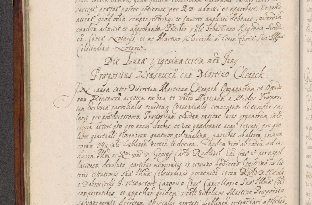 Zdjęcie nr 101 dla obiektu archiwalnego: Acta actorum, obligationum, erectionum, decretorum, rovisionum, instutionum, confirmationum caeterarumque causarum et negotiorum ad forum spirituale pertinentium coram R. D. Georgio S. R. E. Cardinali presbytero Radziwiłł nuncupato, perpetuo administratore episcopatus Cracoviensis et Ducatus Severiensis, duce in Olika et Nieśież, Sacrique Romani Imperii principe ab anno 1597 ad annum 1600 diem 12 Februarii inclusive, etiam sub ansentia eius Cracoviae acticatorum.