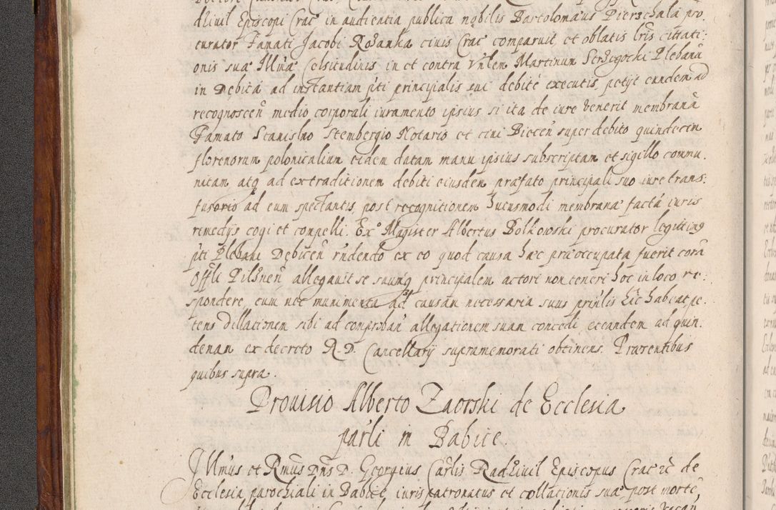 Zdjęcie nr 97 dla obiektu archiwalnego: Acta actorum, obligationum, erectionum, decretorum, rovisionum, instutionum, confirmationum caeterarumque causarum et negotiorum ad forum spirituale pertinentium coram R. D. Georgio S. R. E. Cardinali presbytero Radziwiłł nuncupato, perpetuo administratore episcopatus Cracoviensis et Ducatus Severiensis, duce in Olika et Nieśież, Sacrique Romani Imperii principe ab anno 1597 ad annum 1600 diem 12 Februarii inclusive, etiam sub ansentia eius Cracoviae acticatorum.
