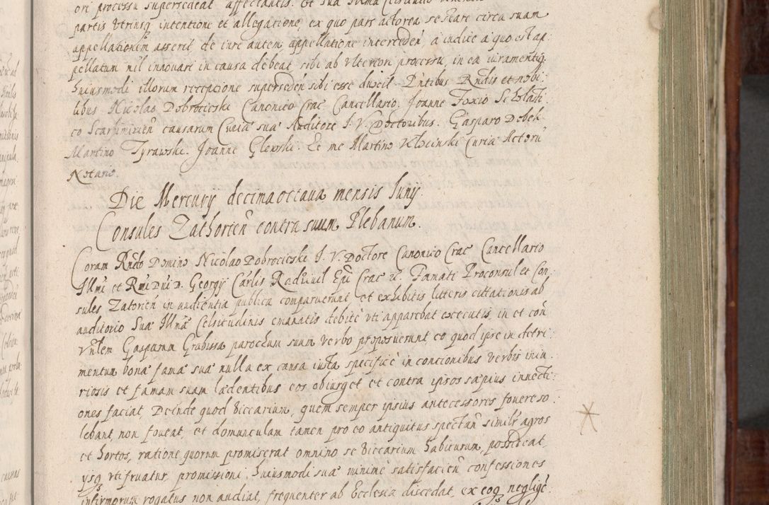 Zdjęcie nr 94 dla obiektu archiwalnego: Acta actorum, obligationum, erectionum, decretorum, rovisionum, instutionum, confirmationum caeterarumque causarum et negotiorum ad forum spirituale pertinentium coram R. D. Georgio S. R. E. Cardinali presbytero Radziwiłł nuncupato, perpetuo administratore episcopatus Cracoviensis et Ducatus Severiensis, duce in Olika et Nieśież, Sacrique Romani Imperii principe ab anno 1597 ad annum 1600 diem 12 Februarii inclusive, etiam sub ansentia eius Cracoviae acticatorum.