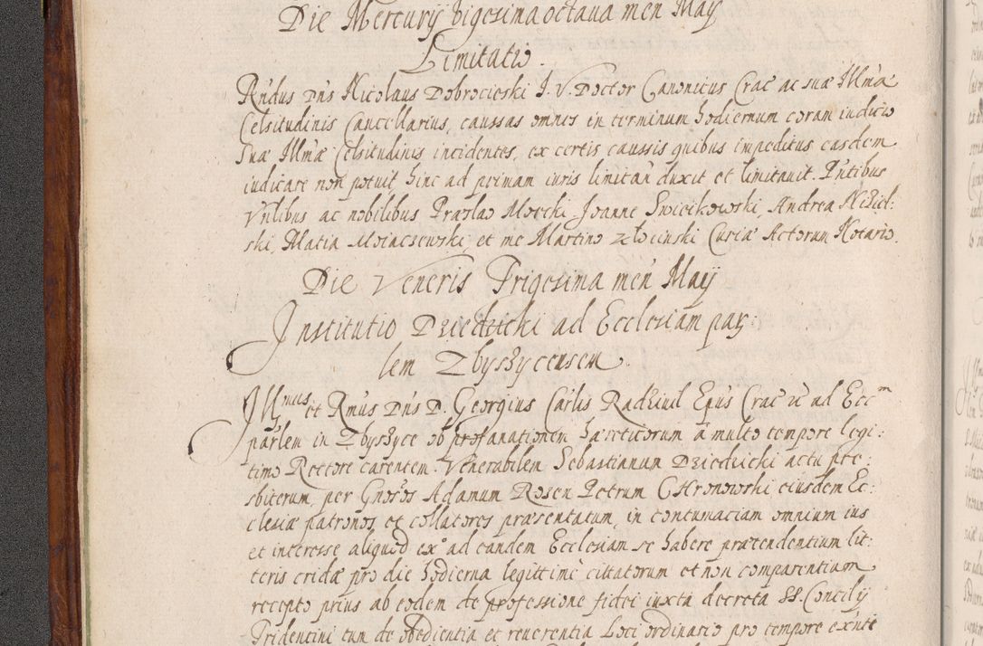 Zdjęcie nr 73 dla obiektu archiwalnego: Acta actorum, obligationum, erectionum, decretorum, rovisionum, instutionum, confirmationum caeterarumque causarum et negotiorum ad forum spirituale pertinentium coram R. D. Georgio S. R. E. Cardinali presbytero Radziwiłł nuncupato, perpetuo administratore episcopatus Cracoviensis et Ducatus Severiensis, duce in Olika et Nieśież, Sacrique Romani Imperii principe ab anno 1597 ad annum 1600 diem 12 Februarii inclusive, etiam sub ansentia eius Cracoviae acticatorum.