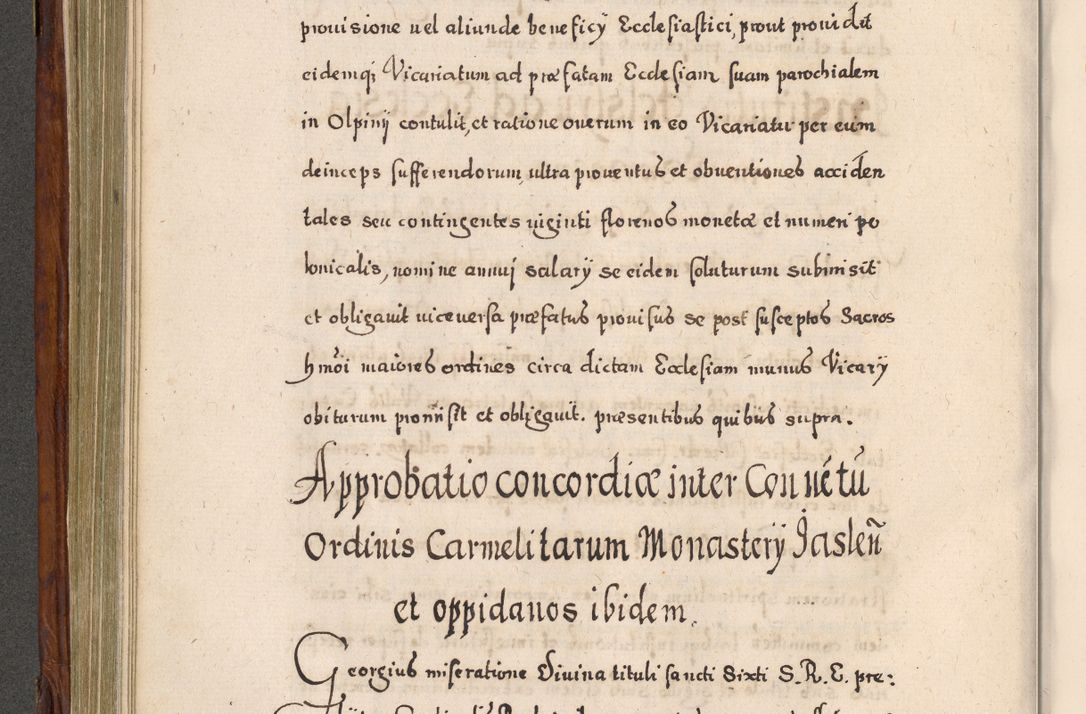 Zdjęcie nr 399 dla obiektu archiwalnego: Acta actorum, obligationum, erectionum, decretorum, rovisionum, instutionum, confirmationum caeterarumque causarum et negotiorum ad forum spirituale pertinentium coram R. D. Georgio S. R. E. Cardinali presbytero Radziwiłł nuncupato, perpetuo administratore episcopatus Cracoviensis et Ducatus Severiensis, duce in Olika et Nieśież, Sacrique Romani Imperii principe ab anno 1597 ad annum 1600 diem 12 Februarii inclusive, etiam sub ansentia eius Cracoviae acticatorum.