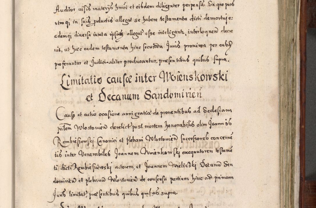 Zdjęcie nr 390 dla obiektu archiwalnego: Acta actorum, obligationum, erectionum, decretorum, rovisionum, instutionum, confirmationum caeterarumque causarum et negotiorum ad forum spirituale pertinentium coram R. D. Georgio S. R. E. Cardinali presbytero Radziwiłł nuncupato, perpetuo administratore episcopatus Cracoviensis et Ducatus Severiensis, duce in Olika et Nieśież, Sacrique Romani Imperii principe ab anno 1597 ad annum 1600 diem 12 Februarii inclusive, etiam sub ansentia eius Cracoviae acticatorum.