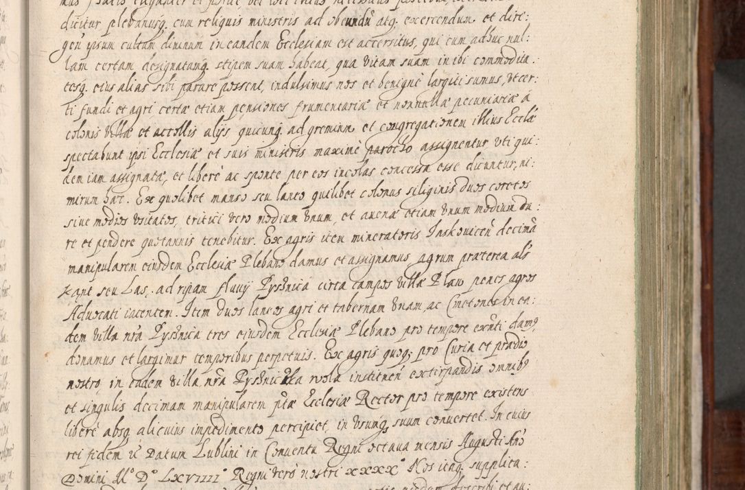 Zdjęcie nr 58 dla obiektu archiwalnego: Acta actorum, obligationum, erectionum, decretorum, rovisionum, instutionum, confirmationum caeterarumque causarum et negotiorum ad forum spirituale pertinentium coram R. D. Georgio S. R. E. Cardinali presbytero Radziwiłł nuncupato, perpetuo administratore episcopatus Cracoviensis et Ducatus Severiensis, duce in Olika et Nieśież, Sacrique Romani Imperii principe ab anno 1597 ad annum 1600 diem 12 Februarii inclusive, etiam sub ansentia eius Cracoviae acticatorum.